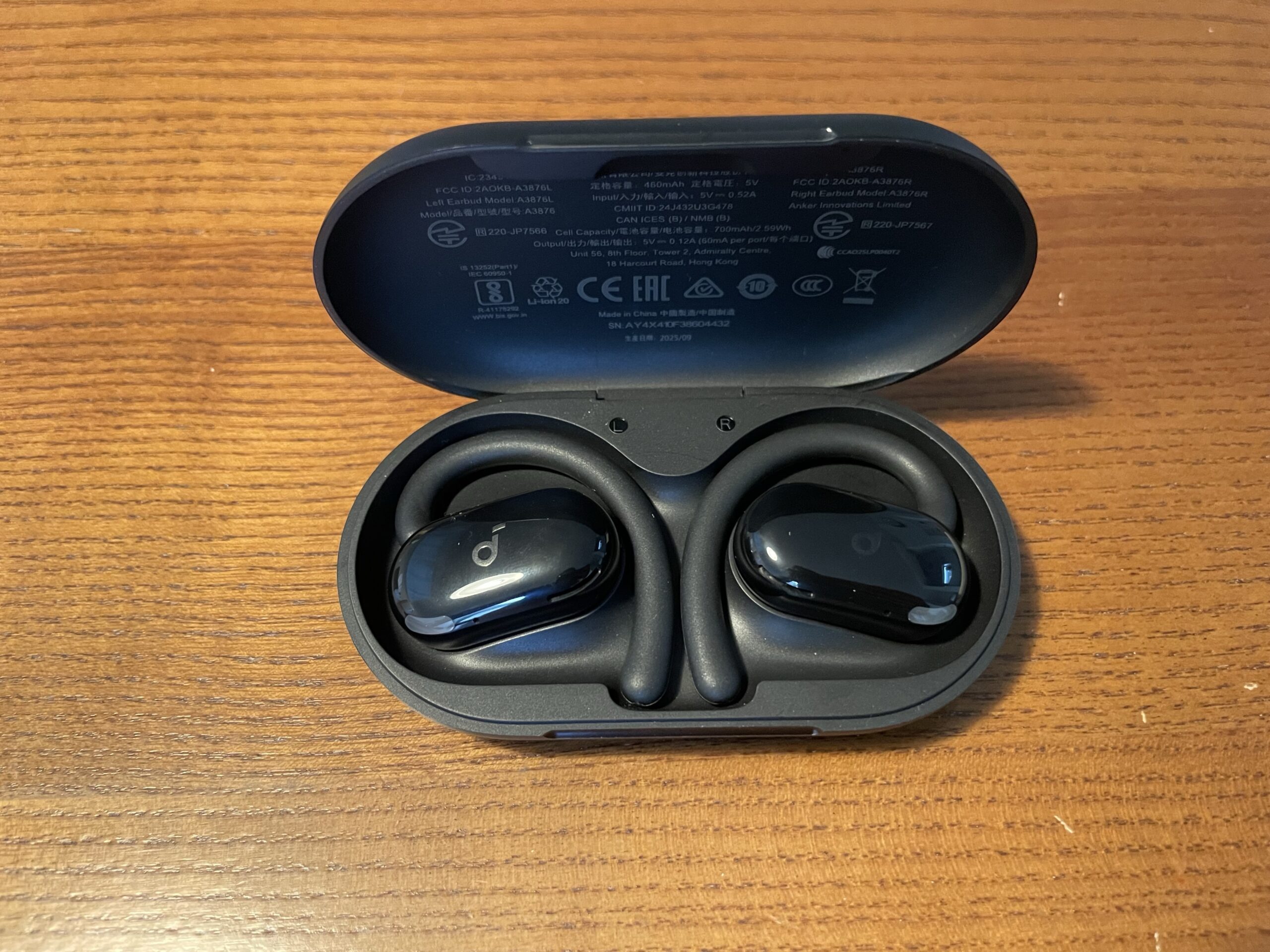 オープンイヤー型イヤホン